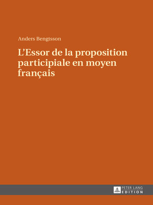 cover image of L'Essor de la proposition participiale en moyen français